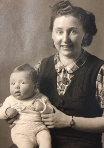Jenny with Viktor as a baby