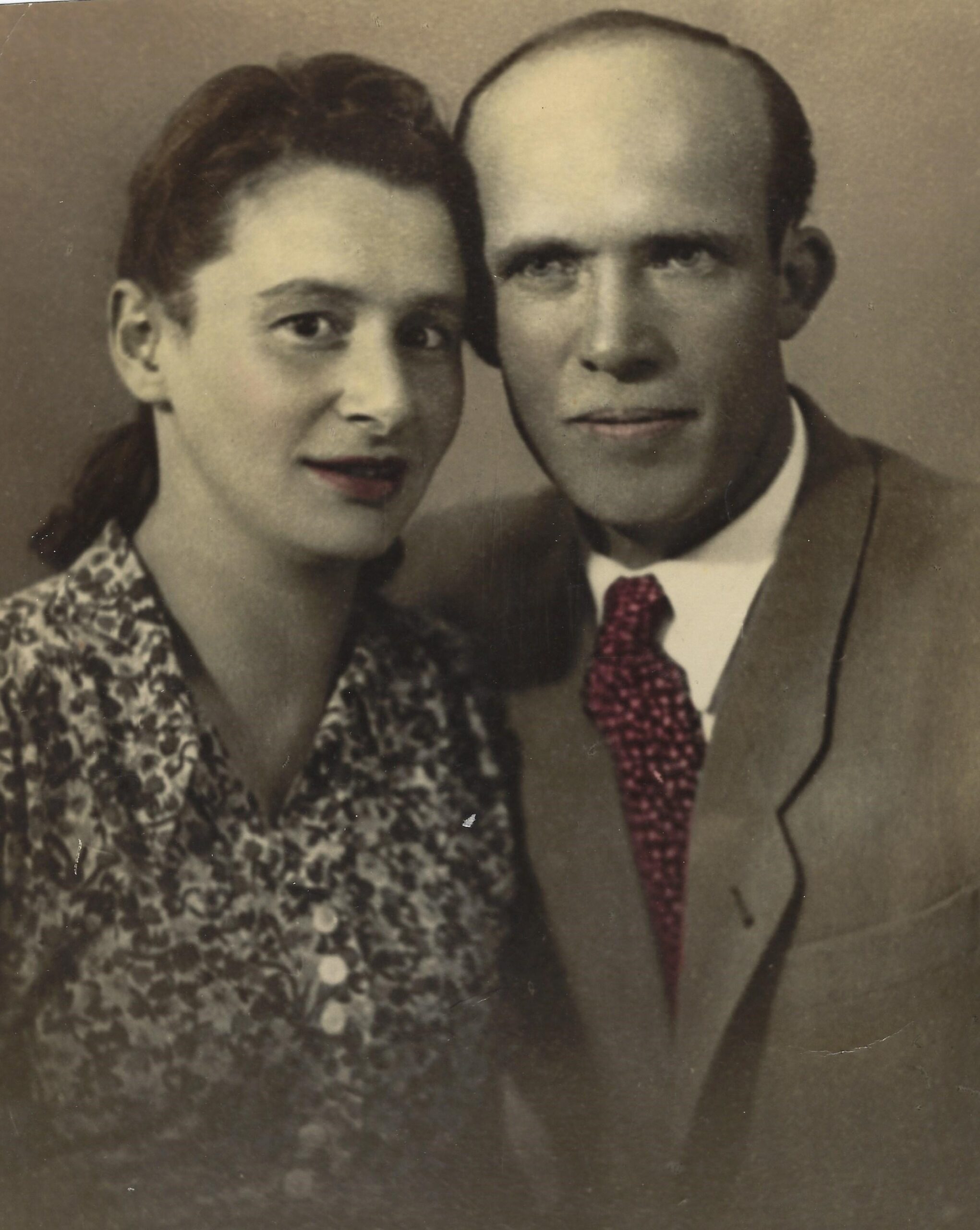 Man and woman wedding photo